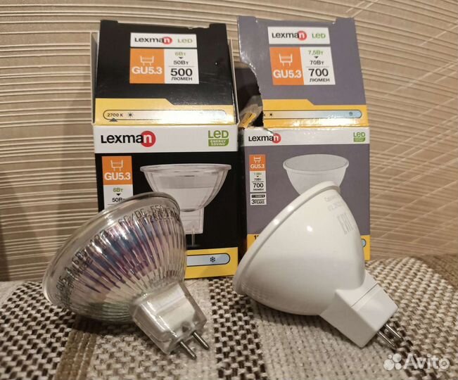 Лампа светодиодная GU5.3, галогенная GU10