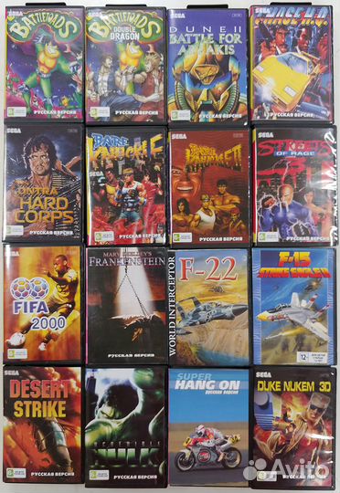 Картриджи для Sega с русским переводом и без