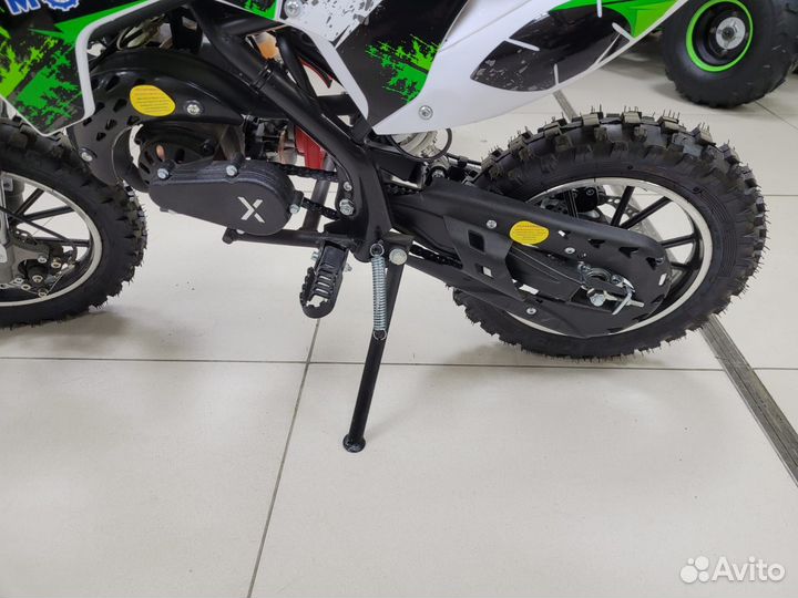 Детский Мотоцикл Motax 50cc (EC) бело-зеленый