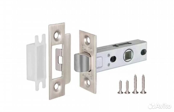 Дверная защелка punto L45-8 матовый никель, новая