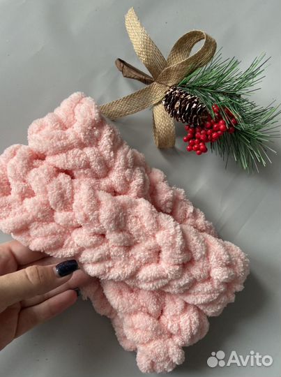 Повязка на голову вязаная