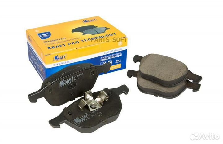 Kraft KT091401 Колодки тормозные ford focus II 04