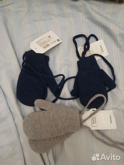 Варежки новые зимние Тотти 4-6 лет