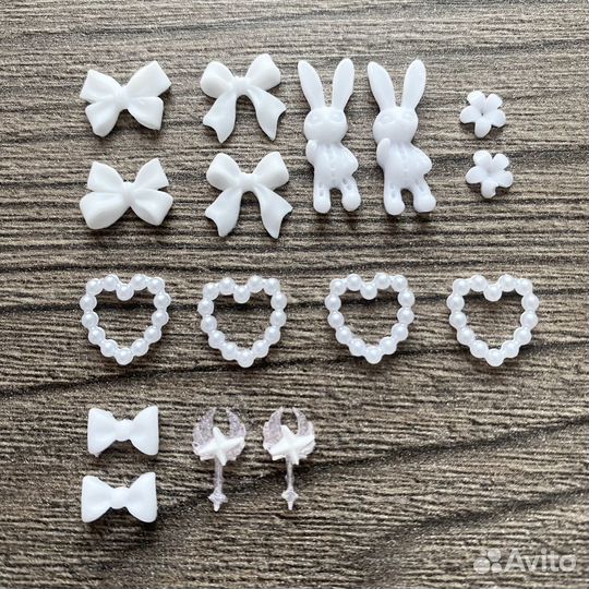 Фигурки для ногтей, бантики, hello kitty, anime