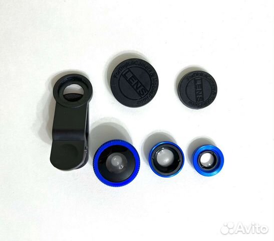 Набор линз для смартфона (Фишай, макро, ширик)