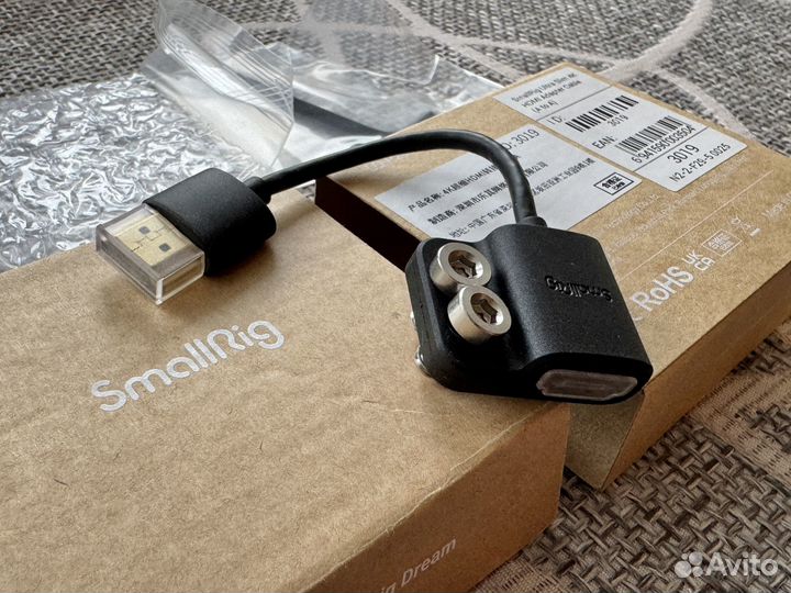 SmallRig 3019 Кабель hdmi (A to A) Ultra Slim 4K c