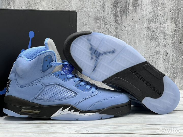 Кроссовки Nike Air Jordan 5 UNC University Blue