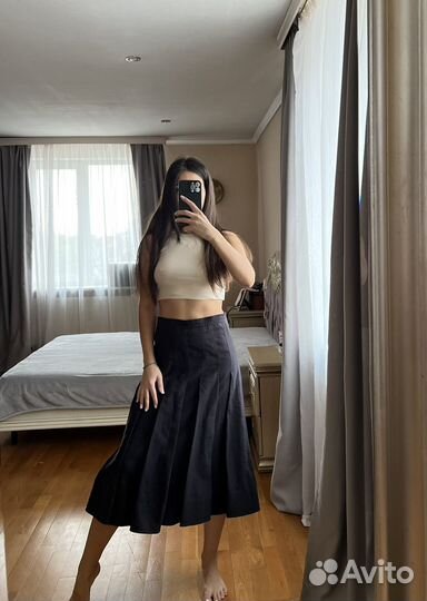 Юбка дизайнерская (S-M) шерсть,хлопок