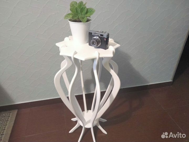 Подставка для цветов напольная деревянная