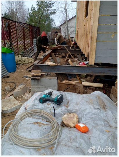 Сваи. Реконструкция фундамента винтовыми сваями