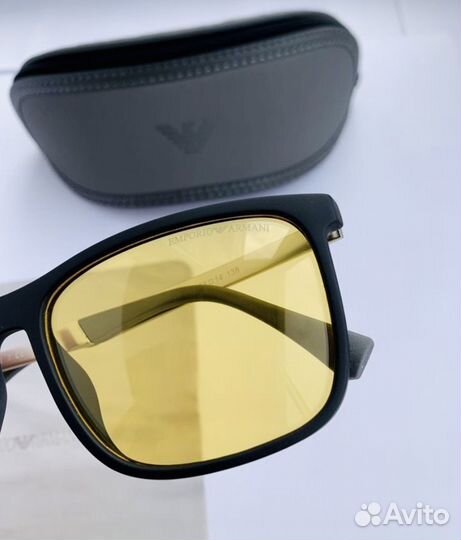 Очки emporio armani желтые поляризационные