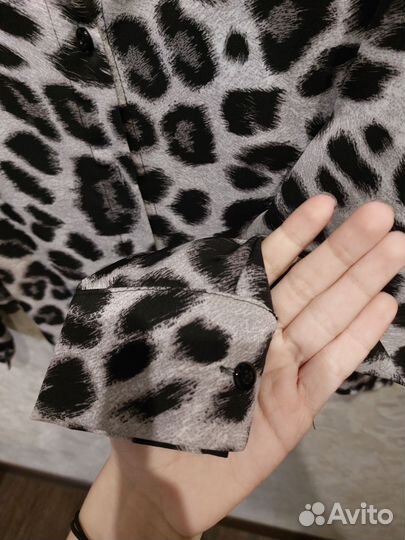 Леопардовая рубашка женская 42-44