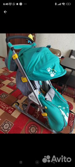 Детские санки коляска