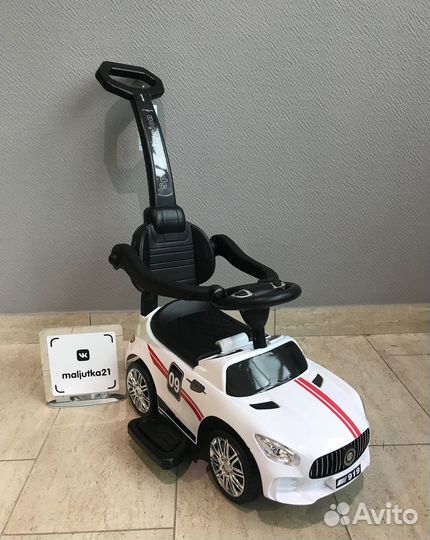 Детский электромобиль с белой ручкой 919
