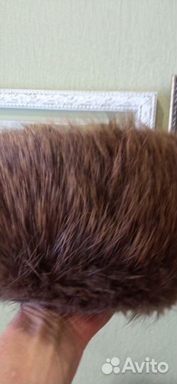 Мужская зимняя меховая шапка молодой бобр