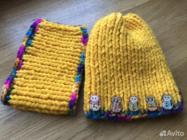 Комплект шапка и снуд детский