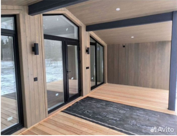 Деревянный дачный дом, зимний 110 м кв Артикул ах-5151