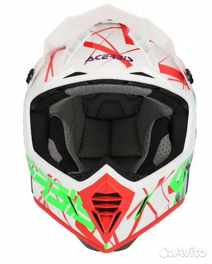 Кроссовый шлем acerbis X-track 22-06, Green/White