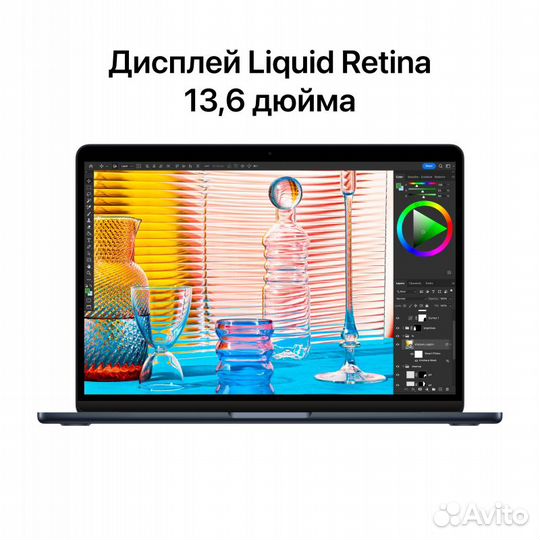 MacBook Air 13 M3 8/256Gb Midnight /Магазин/Новый