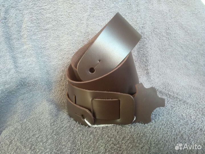 Кожаный гитарный ремень