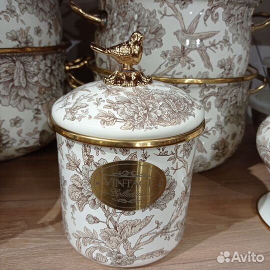 Турецкая эмалированная посуда Райская птица