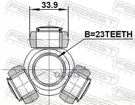 Трипоид ШРУСа ford focus II CB4 2008-2011 2116