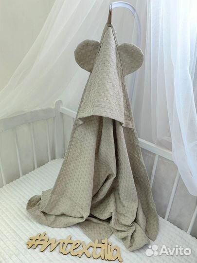 Полотенце уголок детское новое вафельное