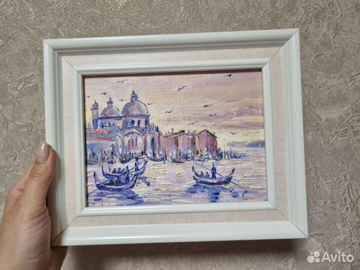 Картина маслом Венеция пейзаж маслом холст