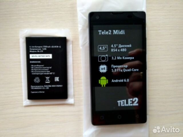 Аккумулятор теле 2 midi