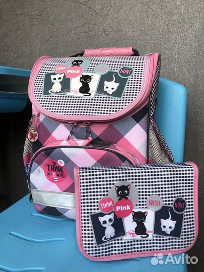 Рюкзак с школьный с пеналом для девочки Tiger