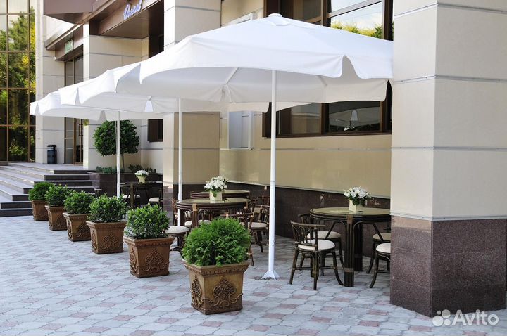 Большие уличные боковые зонты