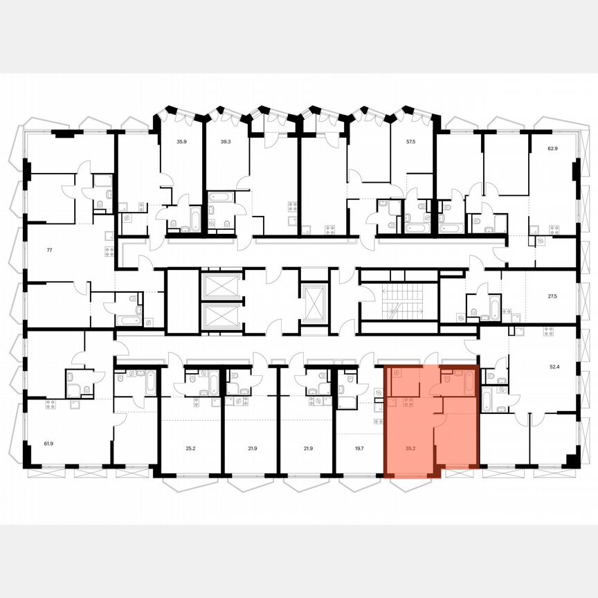 1-к. квартира, 35,2 м², 18/24 эт.