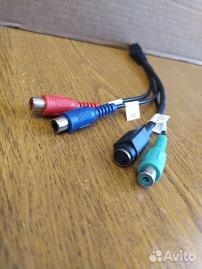 Кабель переходник s-video 9 pin -3 rca