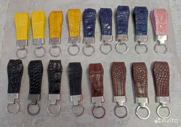 Брелок из крокодиловой кожи