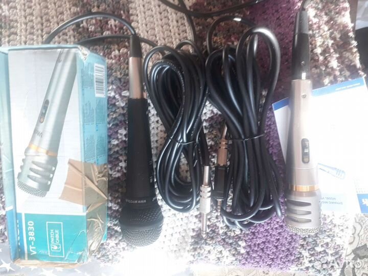 Микрофоны студийные,2 шт.,новые,с коробкой