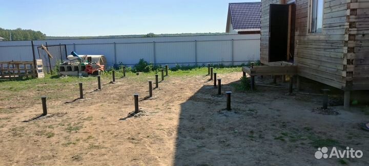 Винтовые сваи.Монтаж винтовых свай.Фундамент