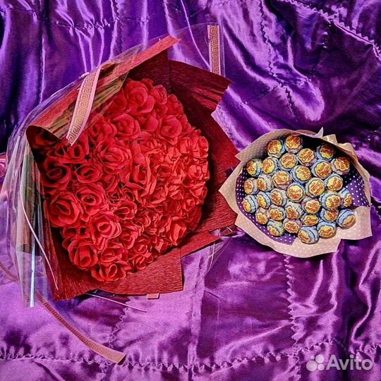 Букеты сухацветов, сладкие букеты