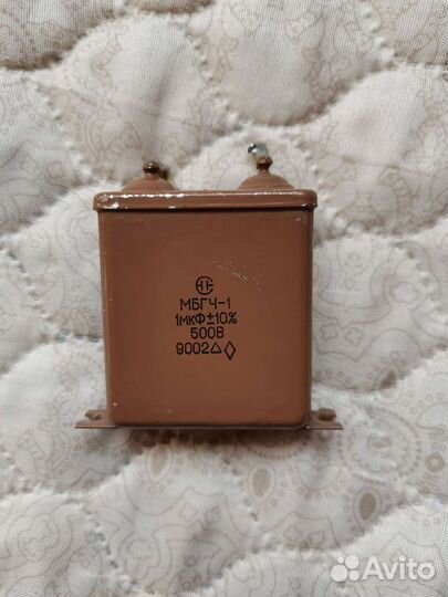 Советские конденсаторы, амперметр, кнопка