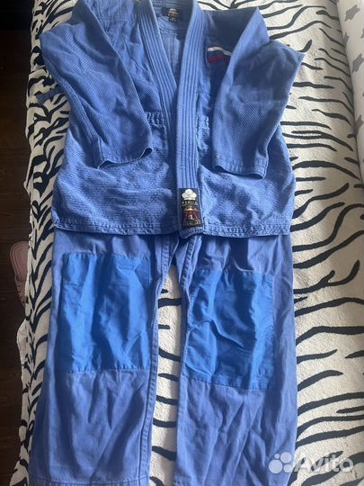 Кимоно для дзюдо синее 145