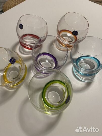 Стаканы новые с выпуклым дном Bohemia 390 мл 6 шт