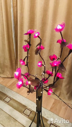 Сакура светящая лампа