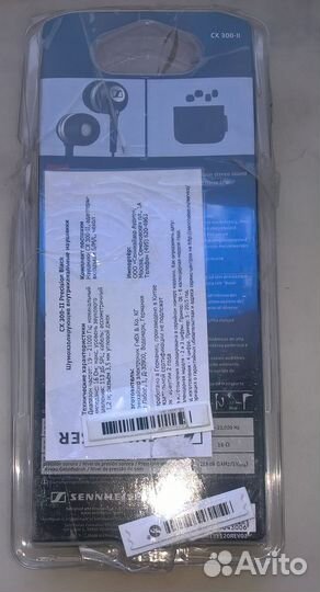 Sennheiser CX 3.00/300-II/275s/mx170 нераб.1 ухо