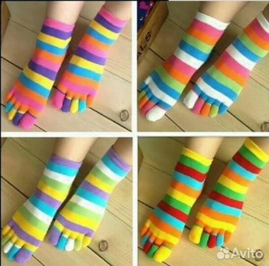 Носки 5 пальцев для взрослых и подростков