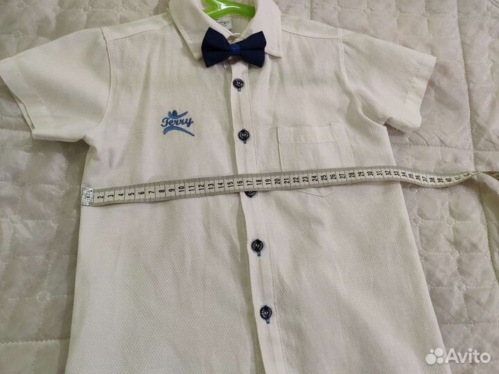 Костюм праздничный: рубашка, бриджи, бабочка