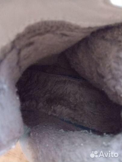 Полусапожки зимние 40р.кожа мех бежевый цвет