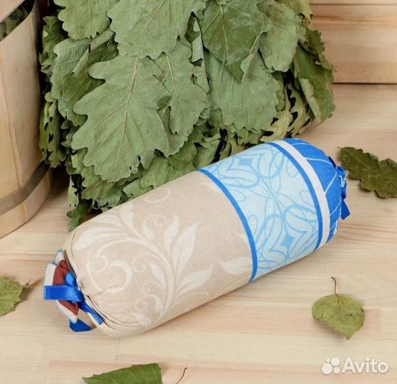 Подушка валик с наполнителем из можжевельника