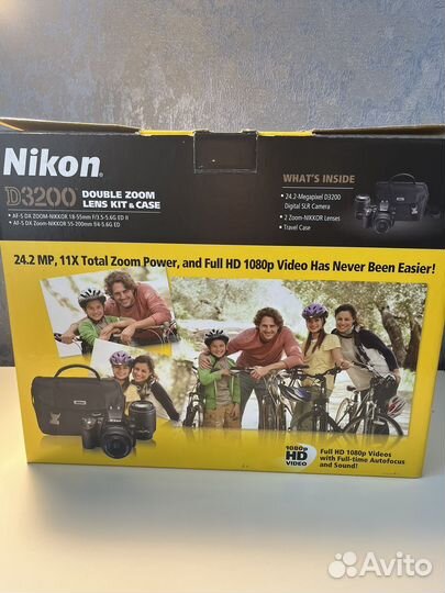 Фотоаппарат Nikon d 3200 и 2 объектива