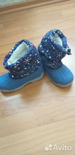 Детские резиновые сапоги утеплённые 27 р