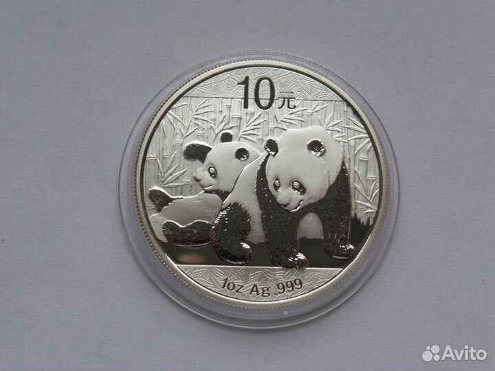 Монеты Панда 2010 2022 серебро 999 в коробках