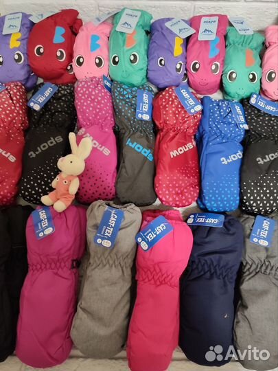 Краги перчатки и варежки не промокаемые детские